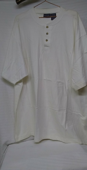 Puritan Mens Shirt White Polo Short Sleeve Button Down 3XL/50 - Picture 1 of 5